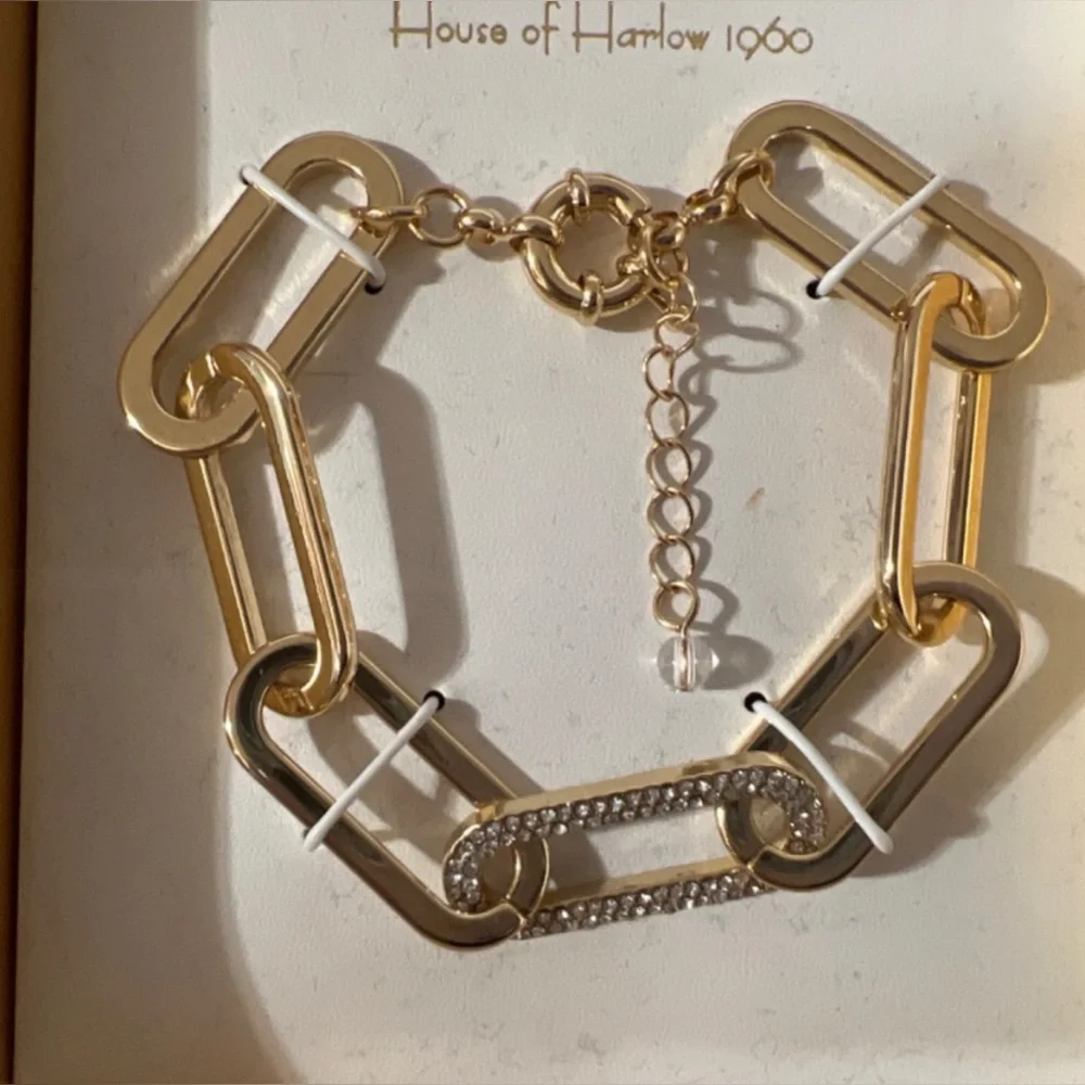 NIB 💎 House of Harlow 1960 Gold Chain Link Bracelet - Picture 6 of 6